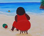 Mutter am Strand von Ilia Berends Miniaturansicht