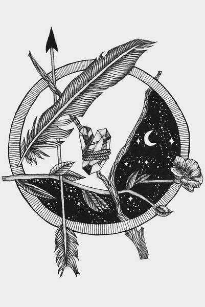 Tekening "My perspective of the world"  by Cynthia Jansen