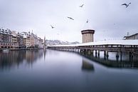 Luzern im Winter von Severin Pomsel Miniaturansicht