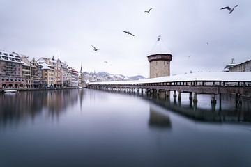 Luzern im Winter van Severin Pomsel