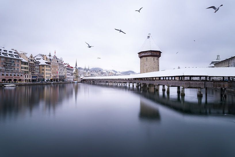 Luzern im Winter von Severin Pomsel