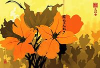 Des coquelicots vivants dans une lumière automnale