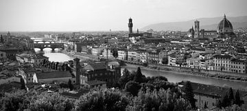 Panorama Florence, vanaf Piazzala Michelangelo, Toscane Italie van Jasper van de Gein Photography