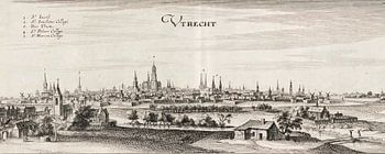 Utrecht, stadsgezicht uit 1750