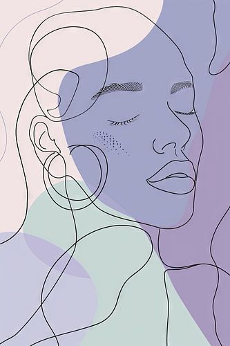 Modern portret van een vrouw