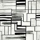 Art deco Schwarz-Weiß-Muster #VII von Whale & Sons Miniaturansicht