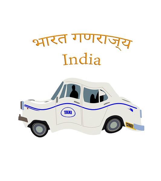 Ambassador Taxi in Indien von Grüntyers .