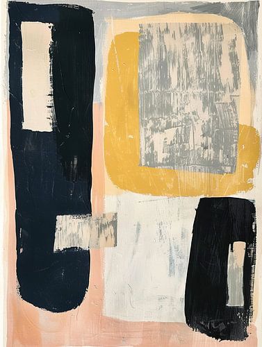 Œuvre d'art abstraite et colorée