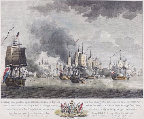 Zeeslag bij Doggersbank, Cornelis Bogerts, 1781