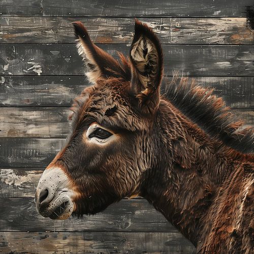 Portrait of a donkey