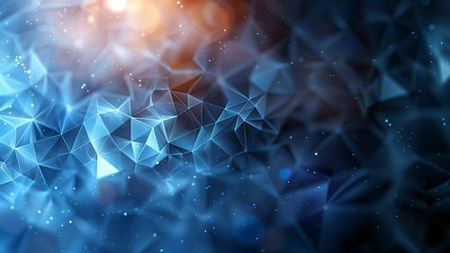 Blue background with gold