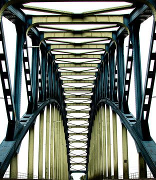 Brug abstract kleur van Wouter Van der Zwan