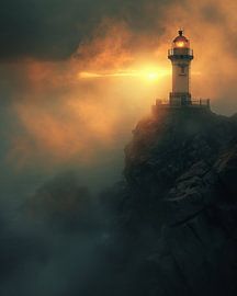 Lighthouse in the fog