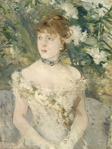 Jong meisje in een baljurk, Berthe Morisot