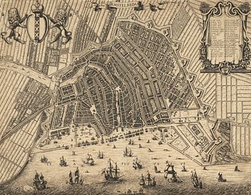 Amsterdam, historische plattegrond