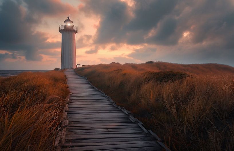 Leuchtturm in Neuseeland von fernlichtsicht