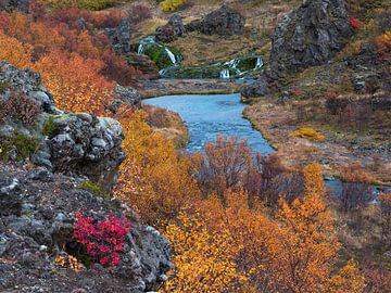 Les couleurs d'automne de Gjáin sur Frits Hendriks