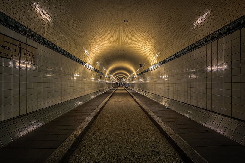 In the old Elbe Tunnel by Leon Okkenburg