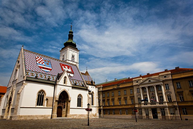Sint Marcuskerk in Zagreb van Jesse Meijers