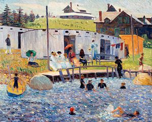 The Bathing Hour, Chester, Nova Scotia, William James Glackens