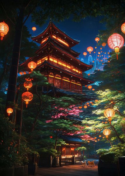 Japanse Pagode van Bigoldsoul
