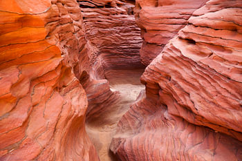 Gekleurde canyon bij Nuweiba