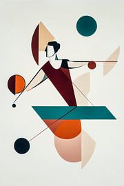 Abstract figure with geometric shapes by Poster Art Shop