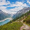 Bergweg am Olperer mit Blick zum Schlegeisspeicher Tirol von SusaZoom