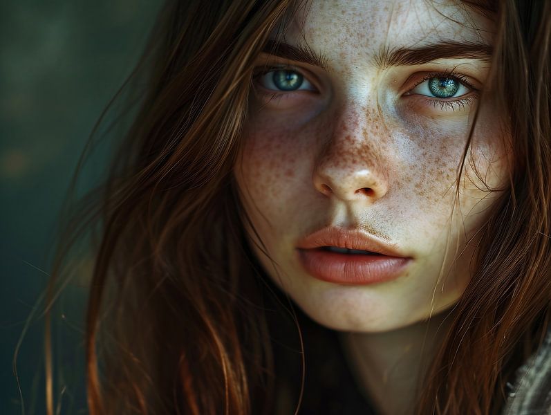 Mysterieuze sfeer, zachte kenmerken van fernlichtsicht