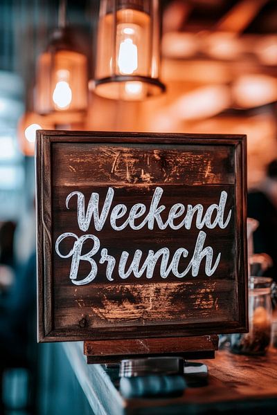 Wochenendbrunch in gemütlicher Atmosphäre von Poster Art Shop