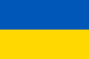 Ukraine Flagge nationales Emblem grafisches Element Illustration Vorlage Design