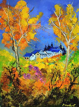 Gloeiende herfst van pol ledent
