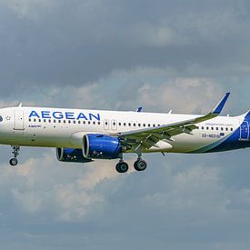 Avion de ligne Airbus A320neo d'Aegean, sur Jaap van den Berg