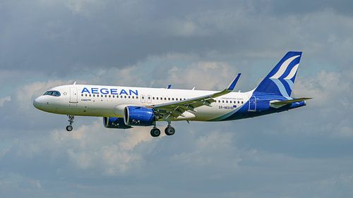 Aegean Airbus A320neo Passagierflugzeug, von Jaap van den Berg