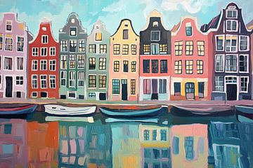 Farben am Quai von Bianca ter Riet