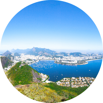 Panorama van Copacabana, Botafogo en Rio Centro van Martijn