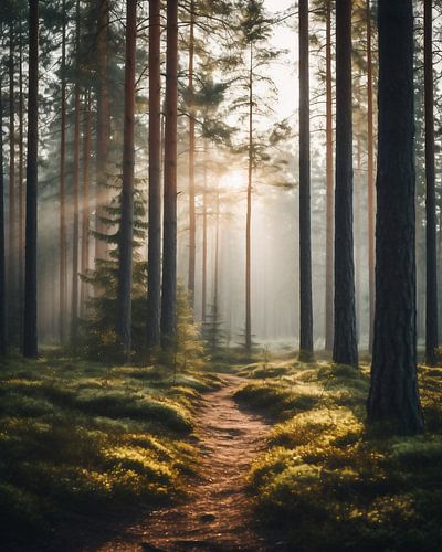 Explore the magical forest trail