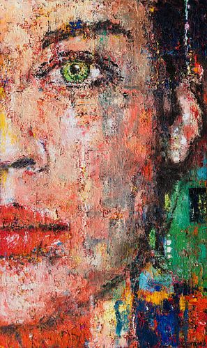 Peinture sur visage de femme
