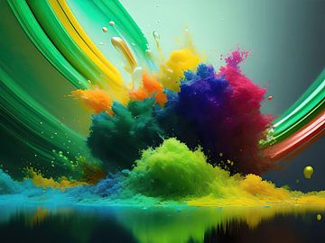 Colorful Splash (series) (a.i. art)