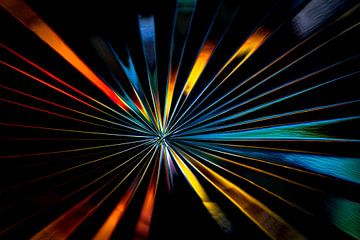 abstracte kleurvolle explosie van Jeanny Witlox