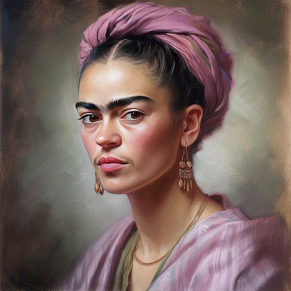 Frida Poster - Frida Kunstdruck Gemälde Kunst von Niklas Maximilian