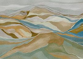 Abstract Mountain Serenity by Nikita Jariwala