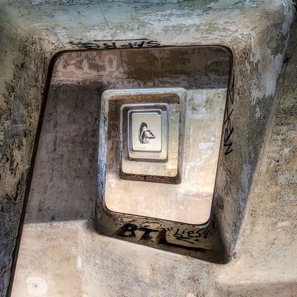 Vrouw ingelijst van Harry Cathunter