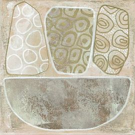 Minimalisme organique en beige sur Behindthegray