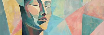 Geometrische Frau von Poster Art Shop