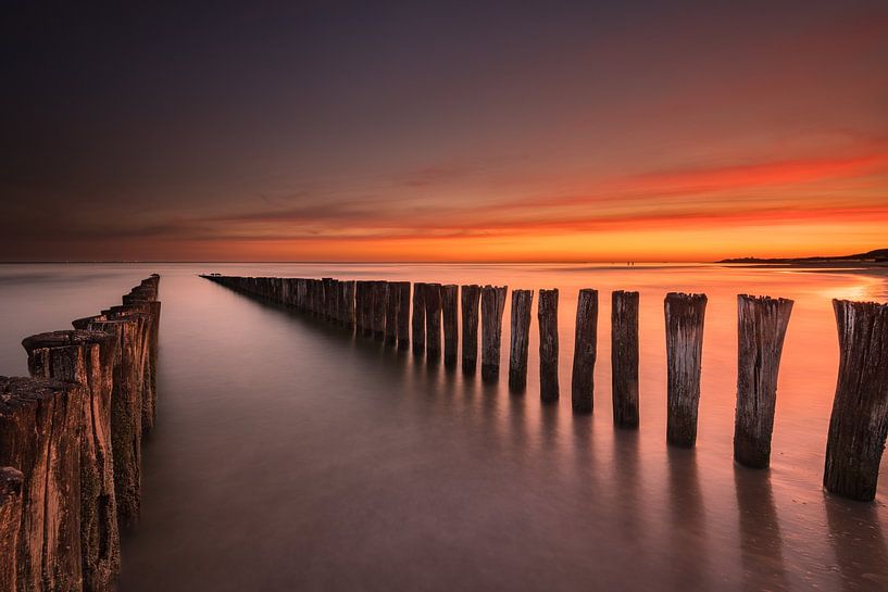 Sunset in Zoutelande by Damien Franscoise