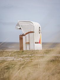 Beach chair at the North Sea by the sea by Der HanseArt