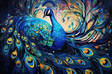 Peacock 78096 by Blikvanger Schilderijen