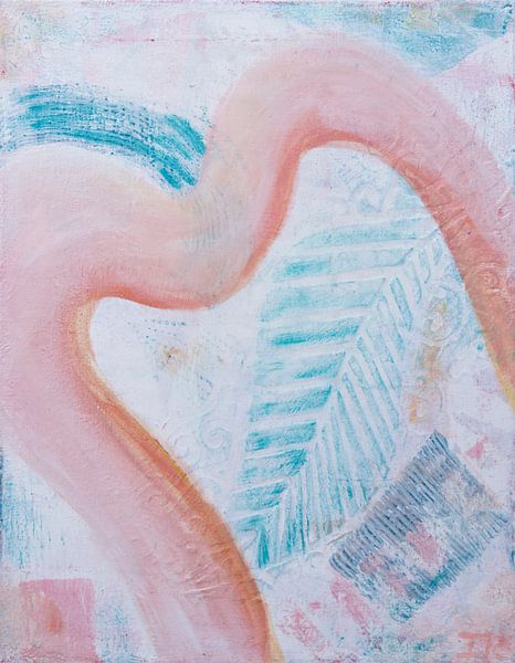Botanical in Blue and Pink #1 von Iris Holzer Richardson