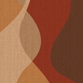 Retro organic shapes in earthy tones no. 10 by Dina Dankers